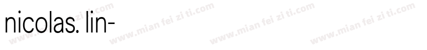 nicolas. lin字体转换